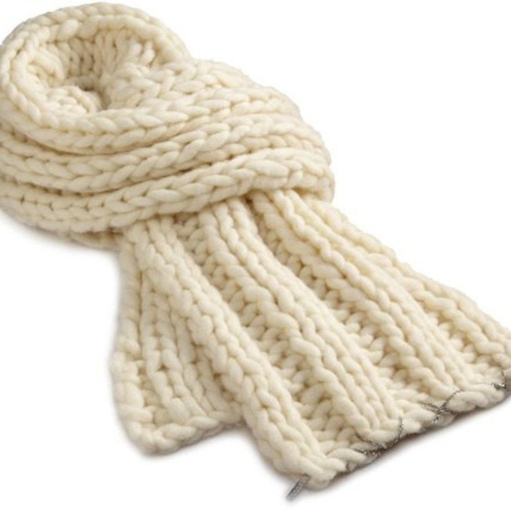 Diesel Chunky Knit Wool Blend Scarf